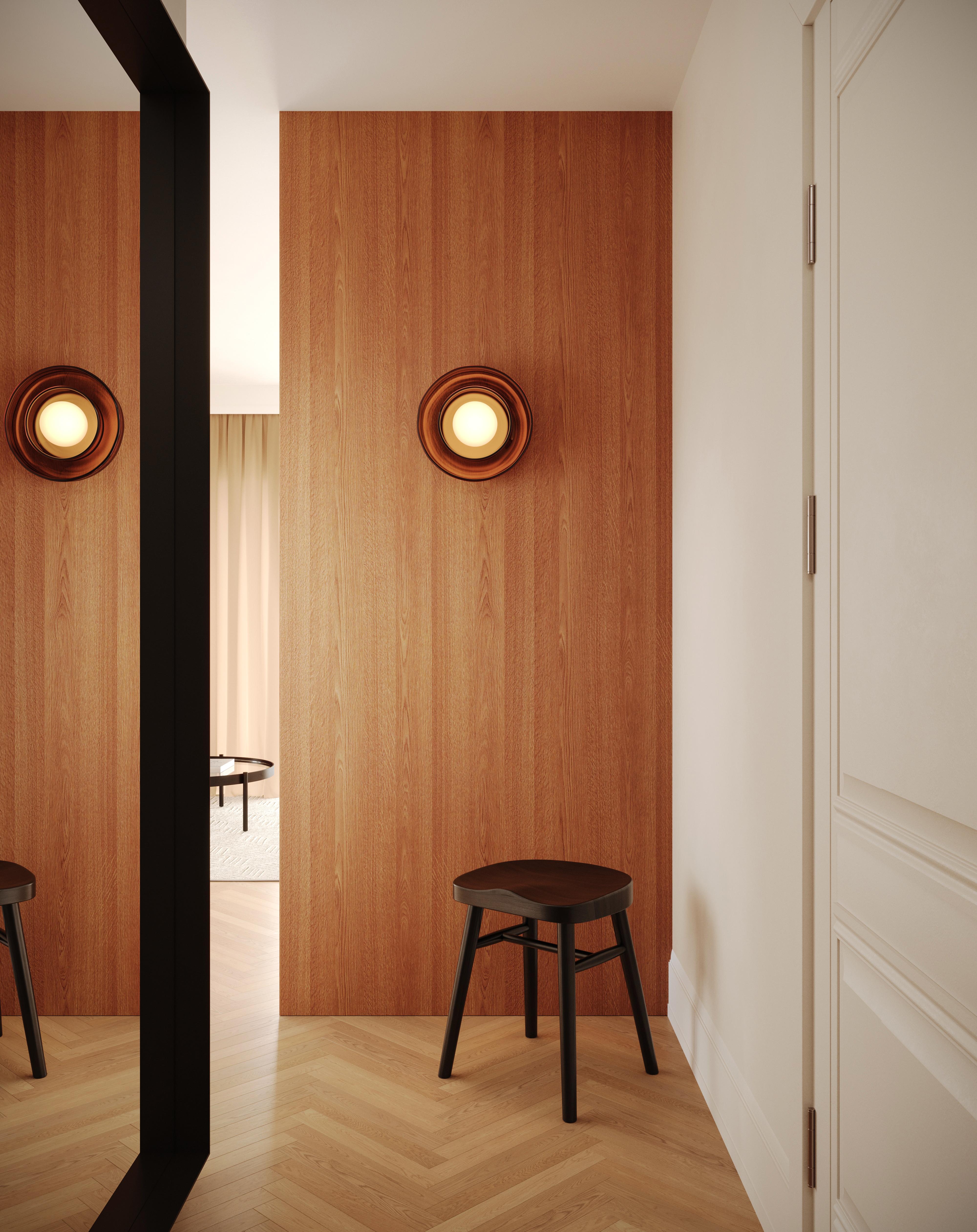 OBJETO DE LUZ 030.3 vidrio doble - vidrio hecho a mano ámbar en venta 1