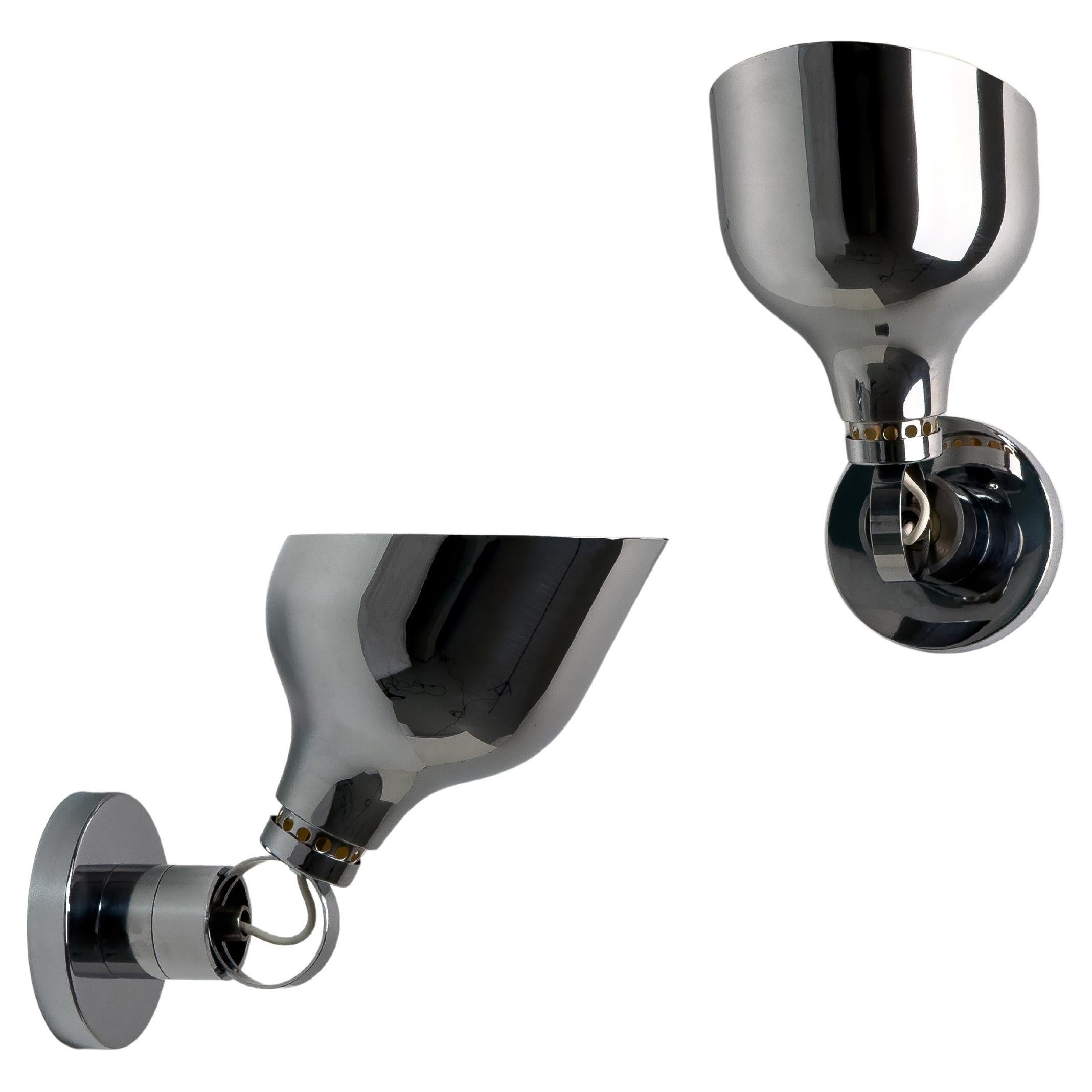 Set of 2 wall lights AM/AS by F.Albini, F.Helg & A.Piva for Sirrah, Italy, 1960s