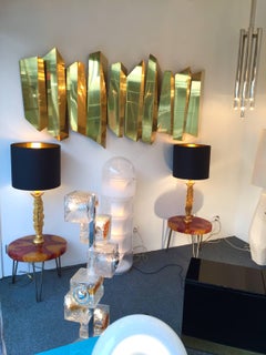 Wandleuchte aus Messing von Mario Torregiani, Italien, 1990er Jahre