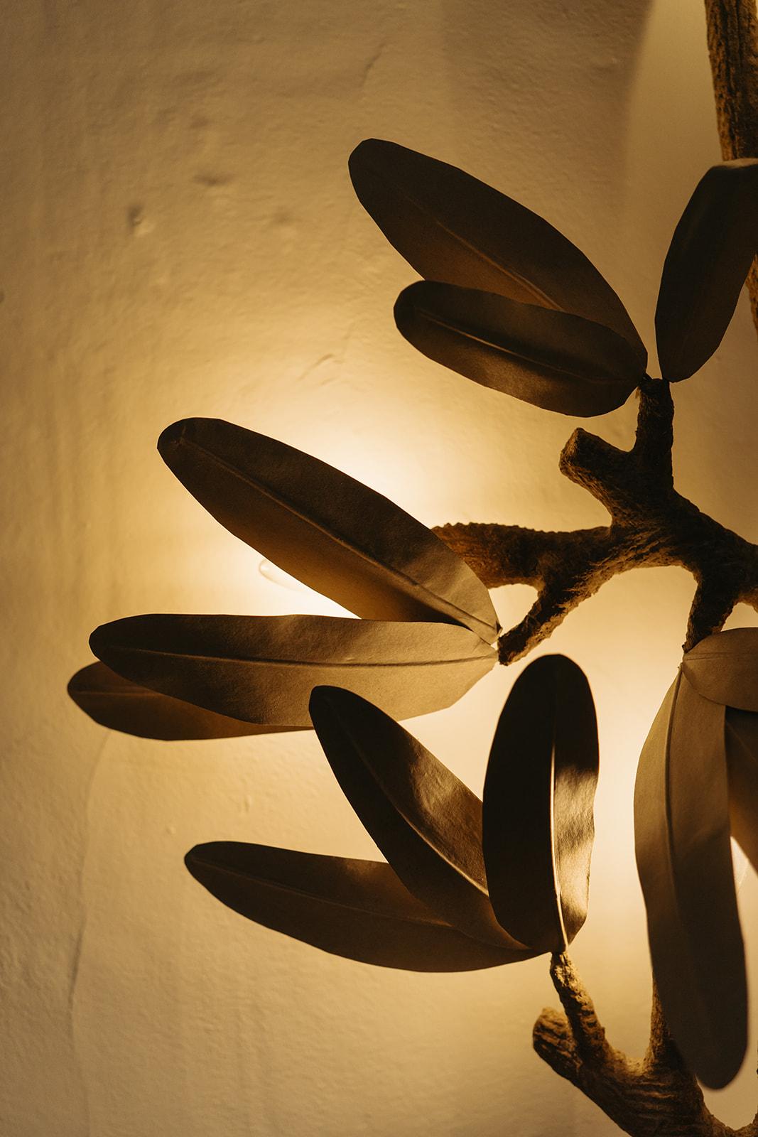 Metal wall light by French artist José Esteves ...