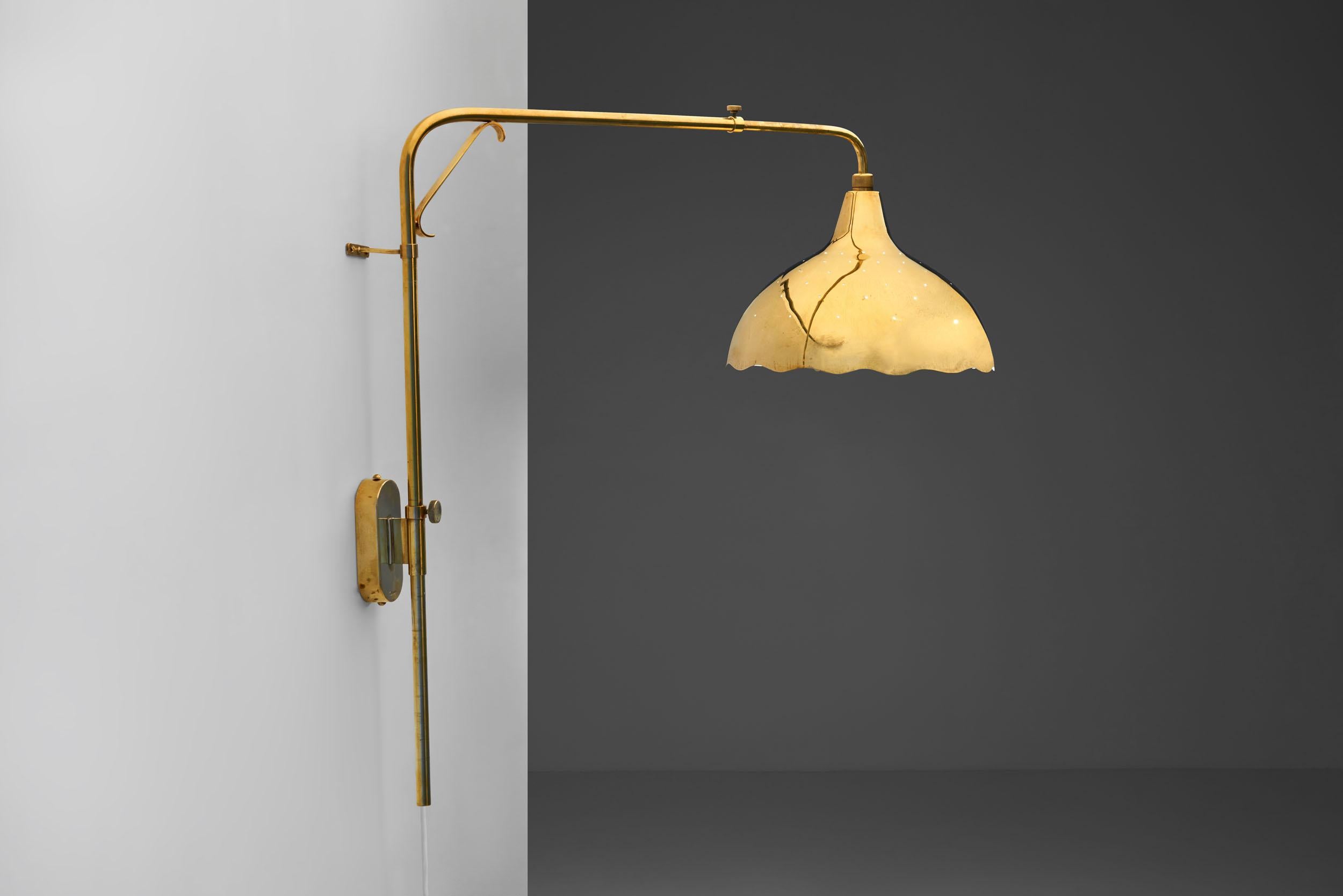 Mid-20th Century Wall Light by Gunnel Nyman for Idman Oy, Finland, 1940s