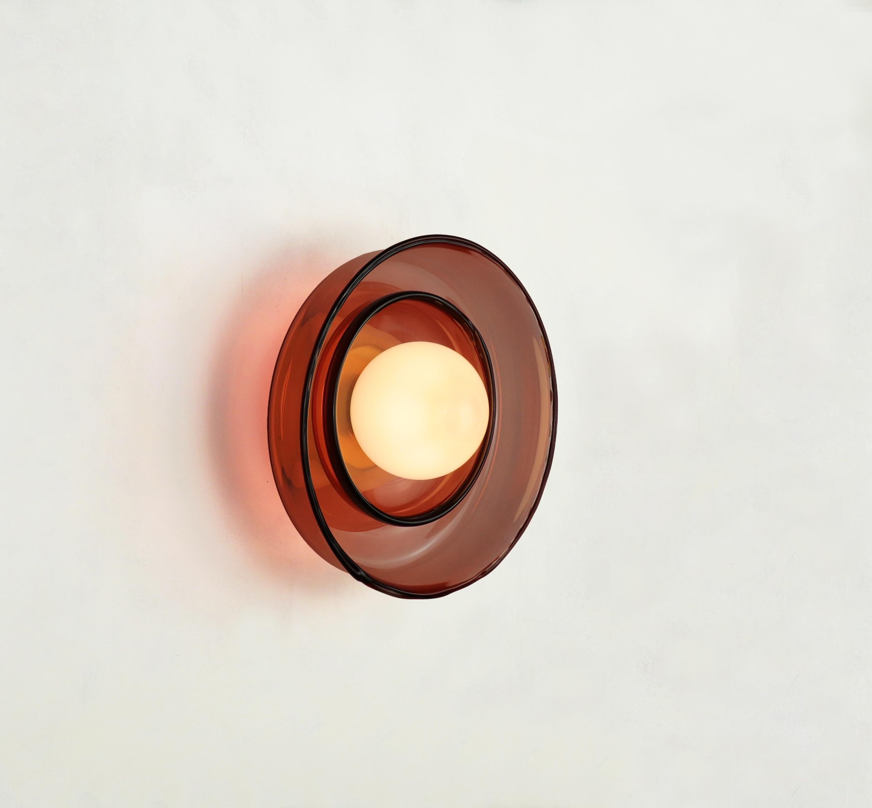 XXI secolo e contemporaneo Wall light -  Double glass pink in vendita