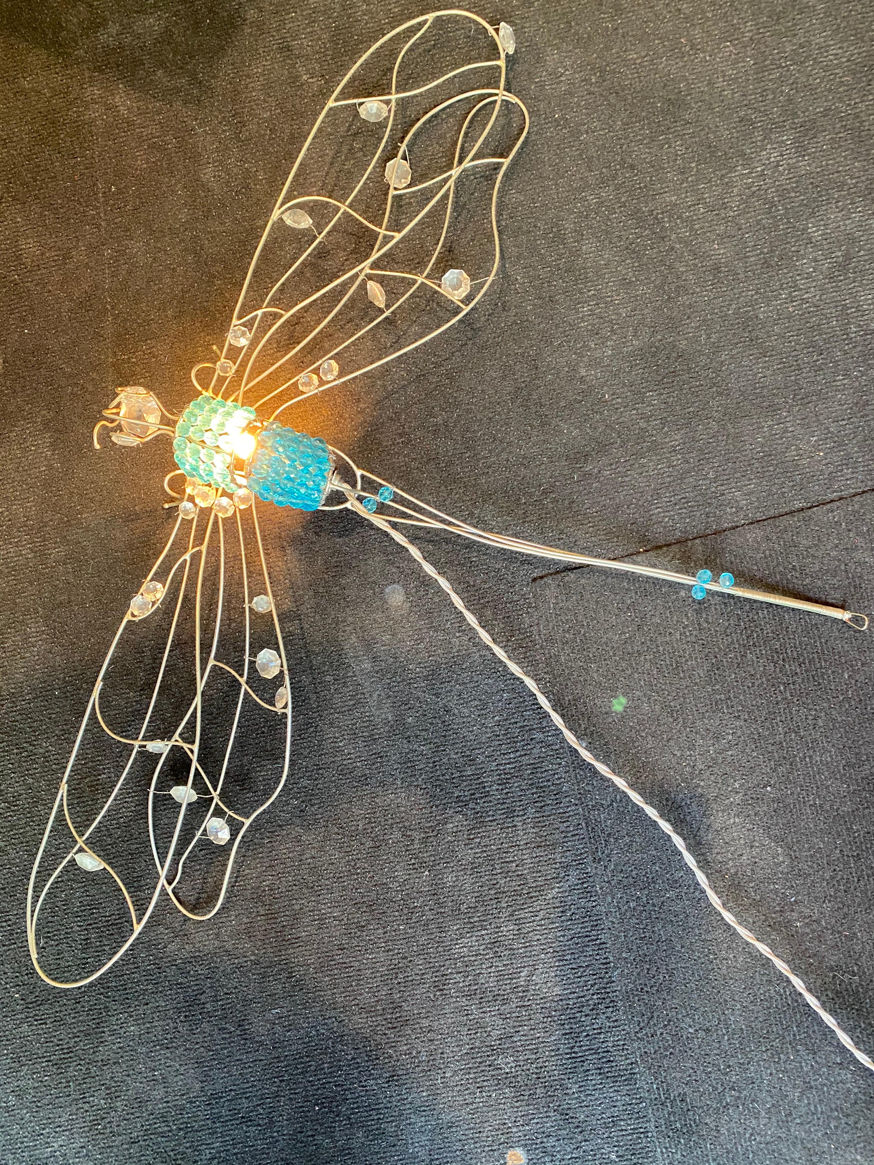 Wall Light, Dragonfly, Lustrerie Mathieu, 2004 In Good Condition For Sale In Saint ouen, FR