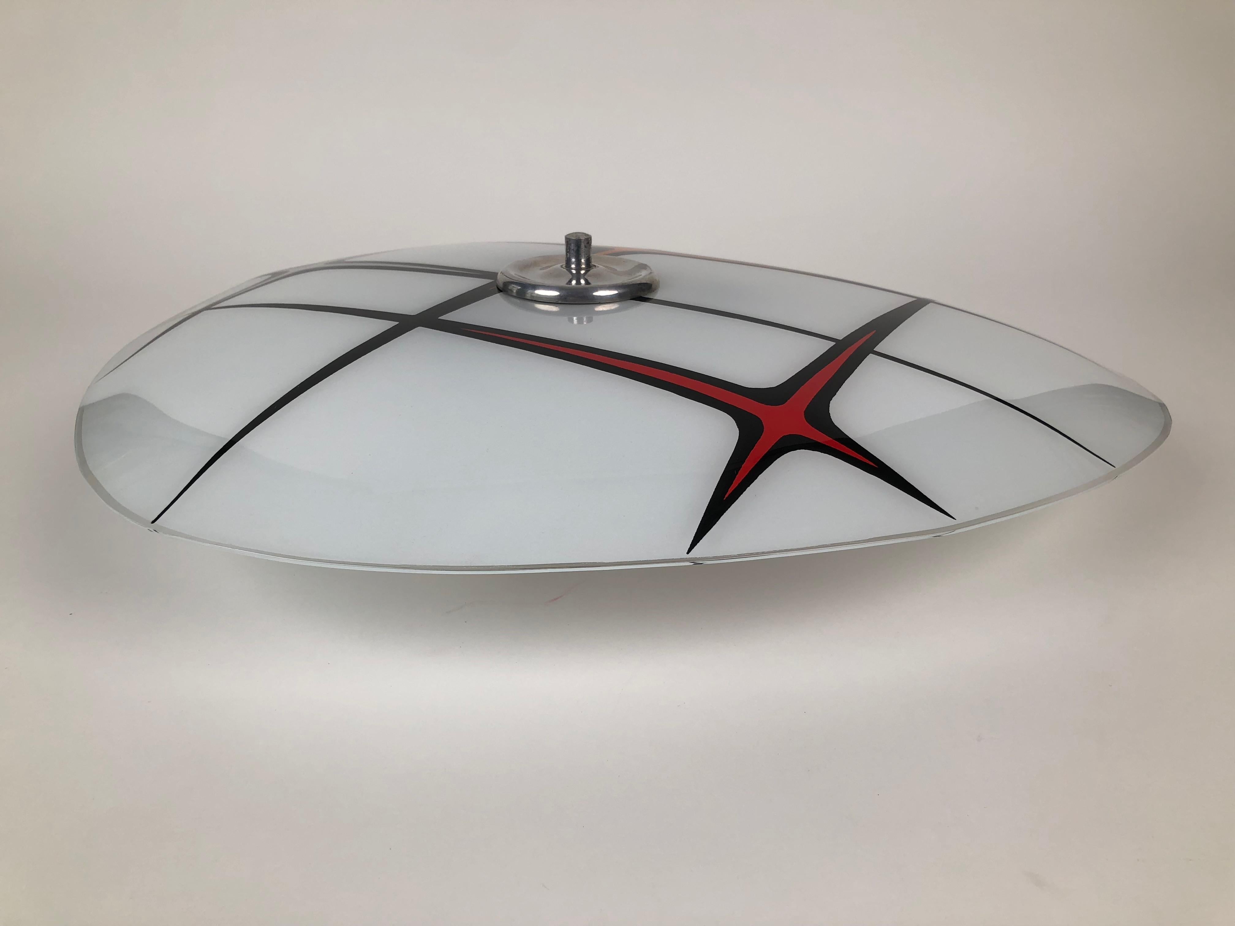 Moderno Lampada da parete di Designfornication con piastra in vetro vintage del Medioevo in vendita