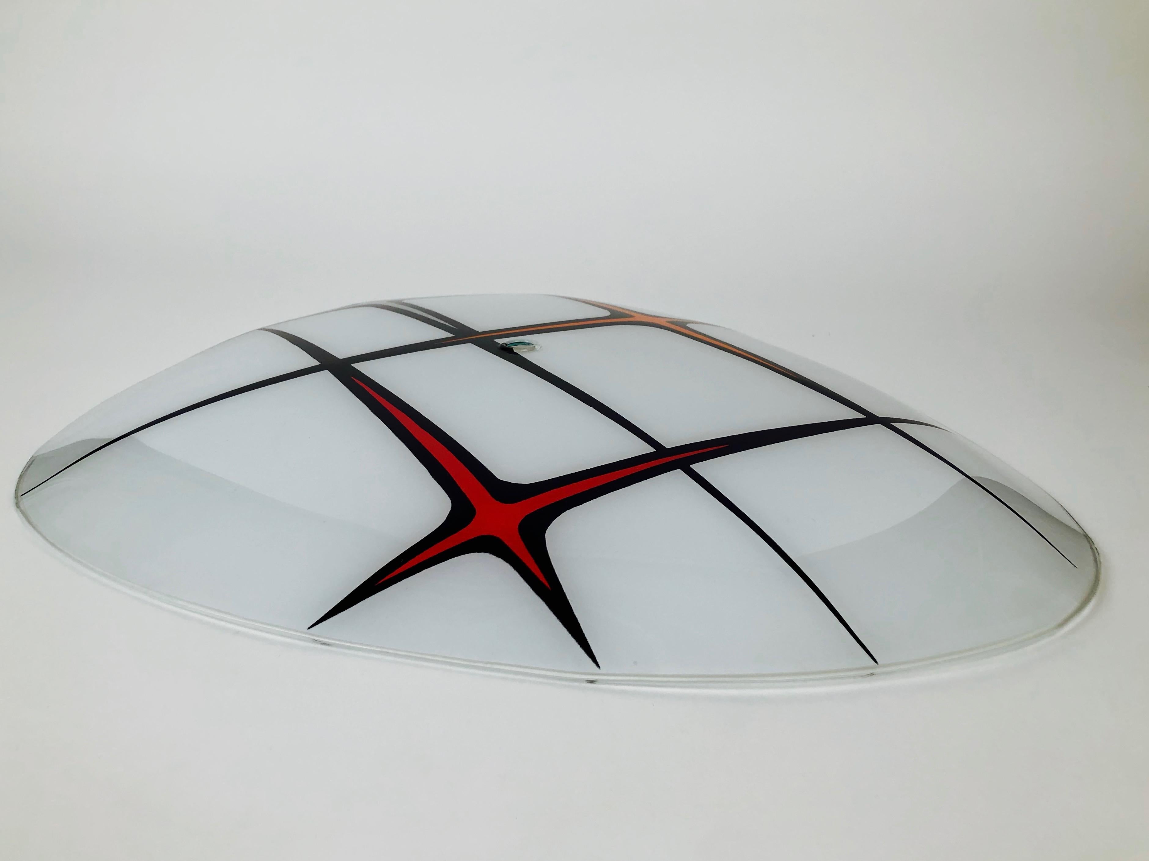 Lampada da parete di Designfornication con piastra in vetro vintage del Medioevo In condizioni buone in vendita a Vienna, Austria