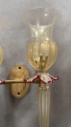 Wall light in Murano glass