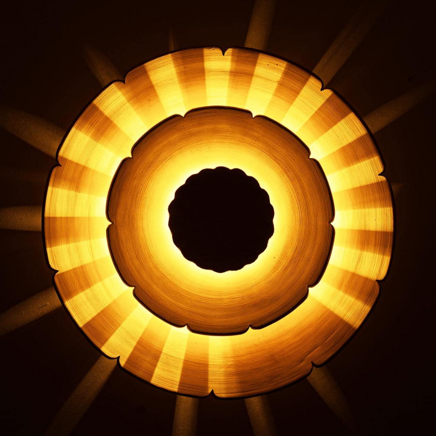 Glazed Wall Light in the style of Axella, Denmark 1970s For Sale