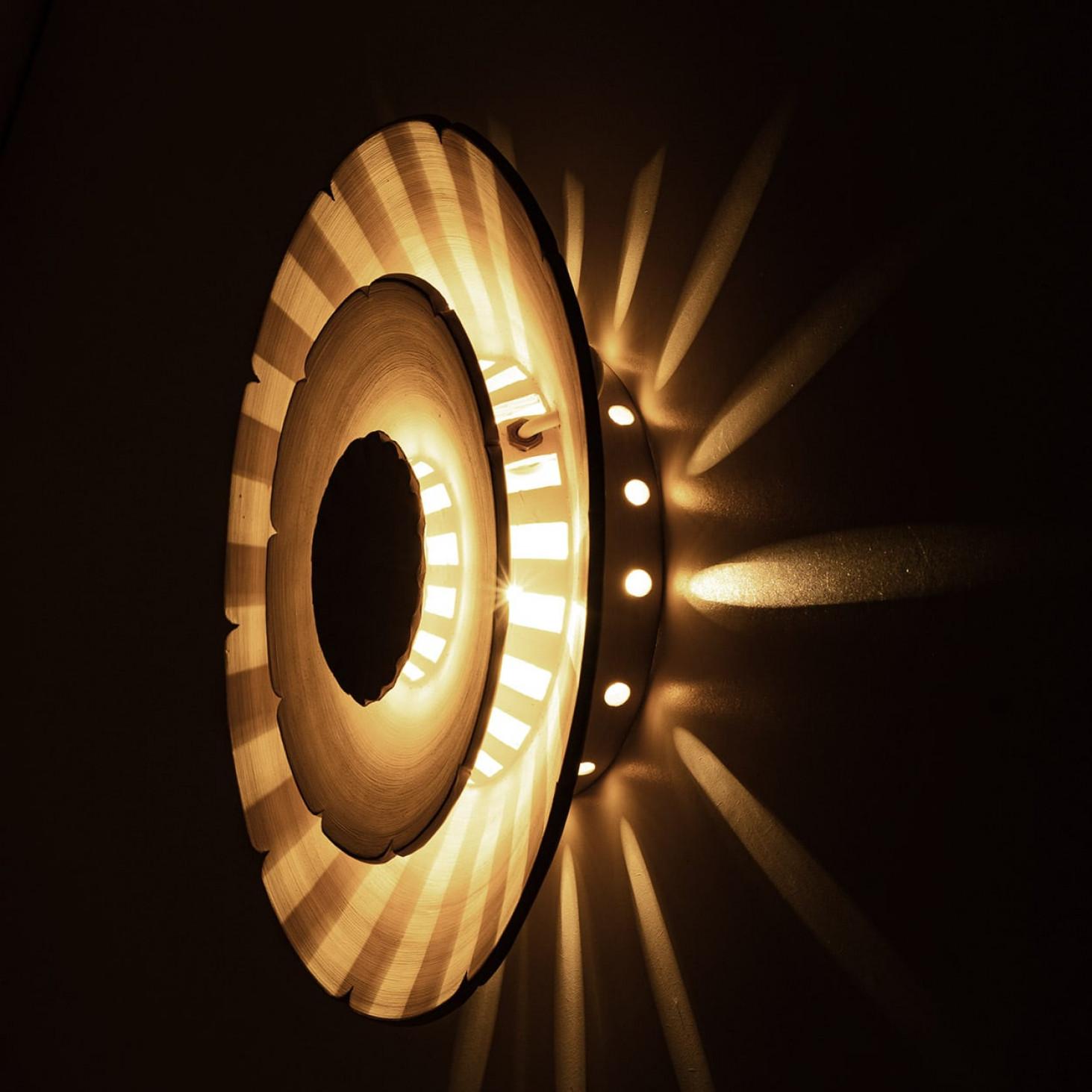 Ceramic Wall Light in the style of Axella, Denmark 1970s For Sale