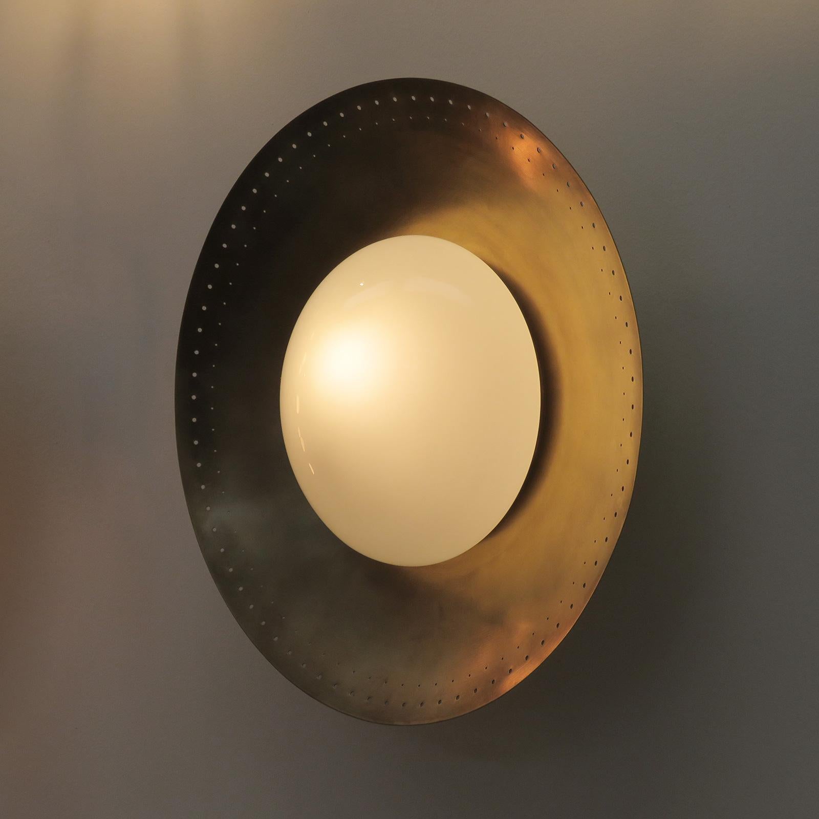 Opaline Glass Maine XL Wall/Ceiling Light by Gallery L7