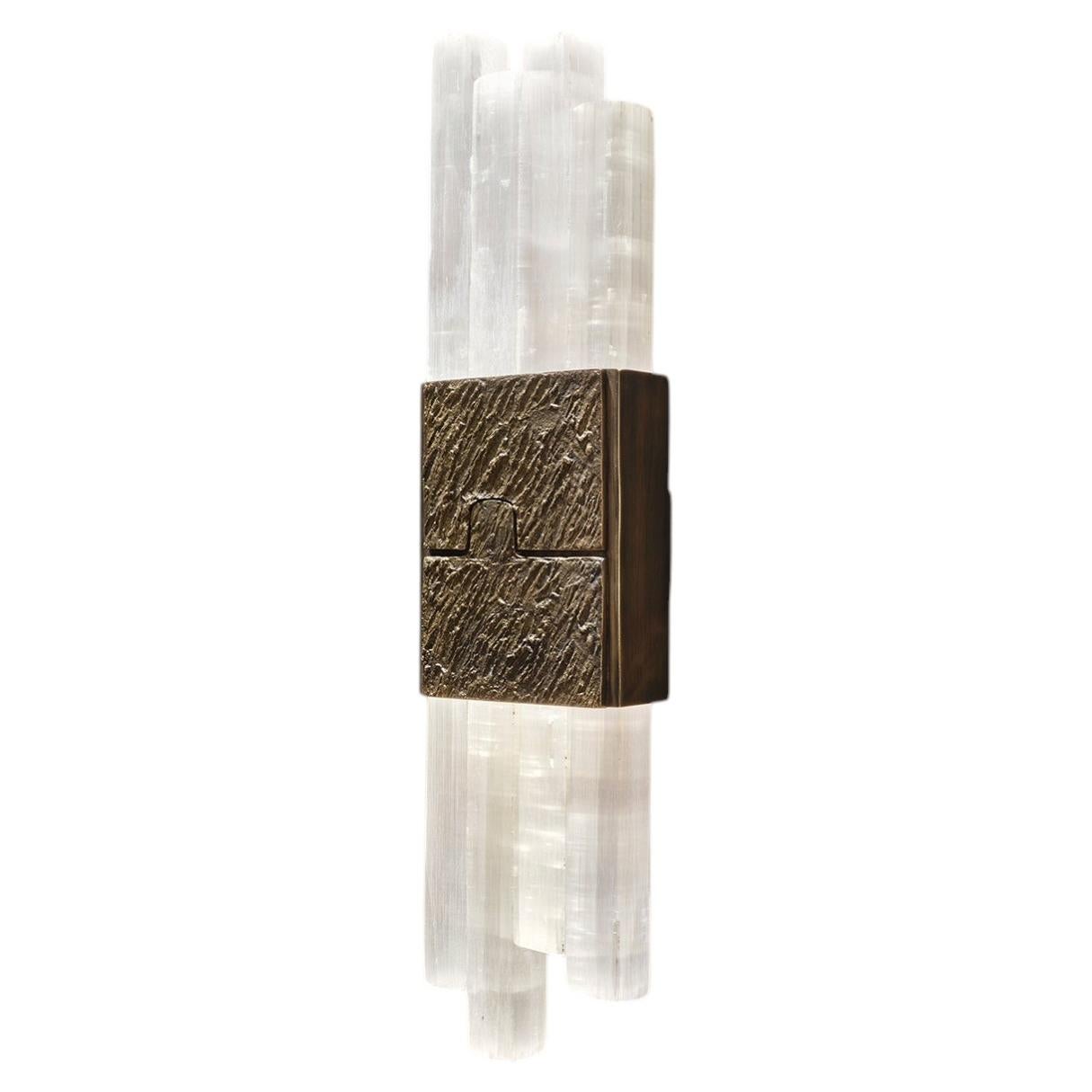 Wall Light-JIG, Cast Bronze with Selenite, Cinabre Gallery