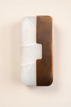 Wall Light -LIAISON, Cast Bronze with Alabaster, Cinabre Gallery