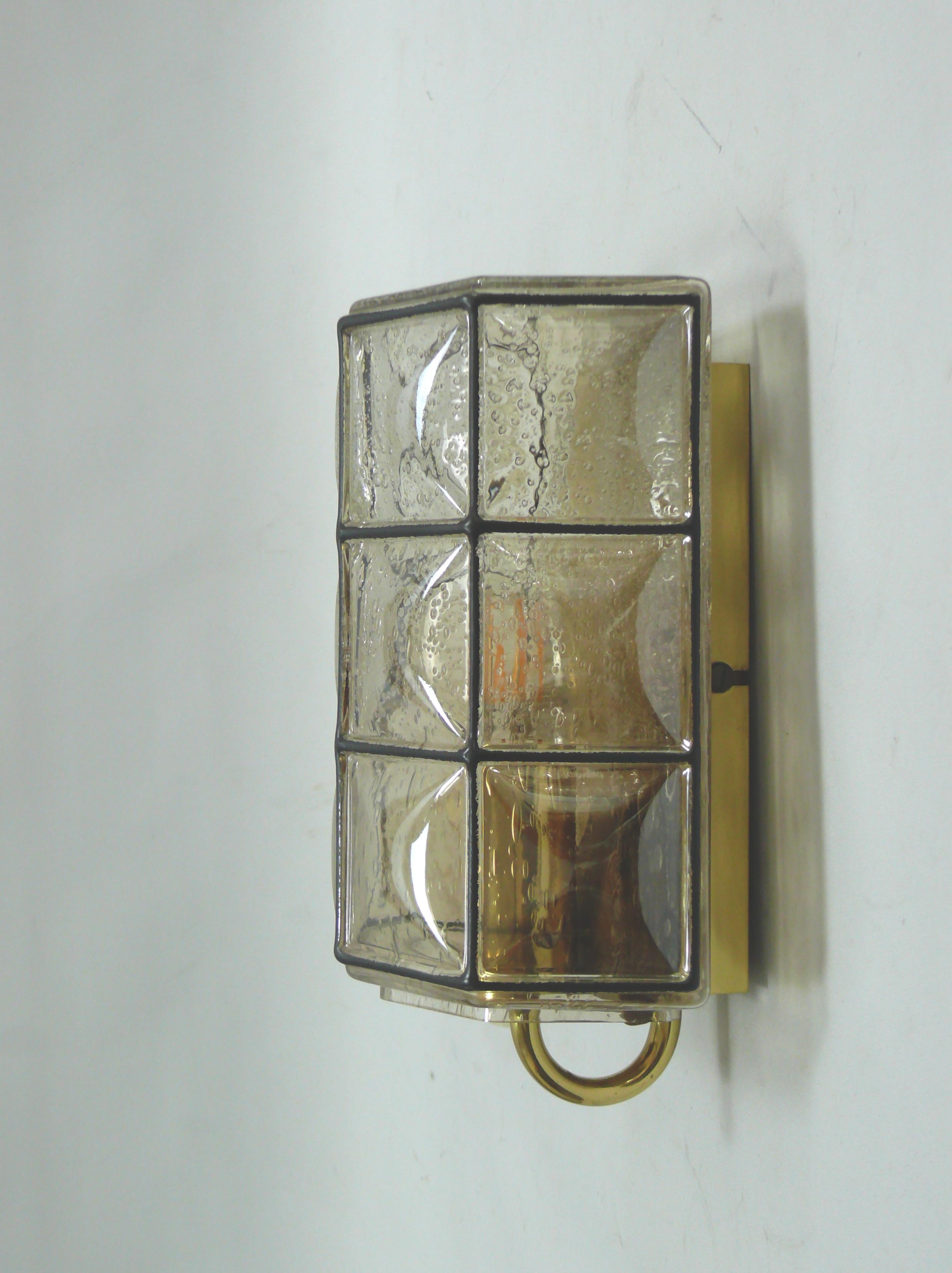 Fin du 20e siècle Applique murale fabriquée par Glashütte Limburg, Design/One, années 1970 en vente