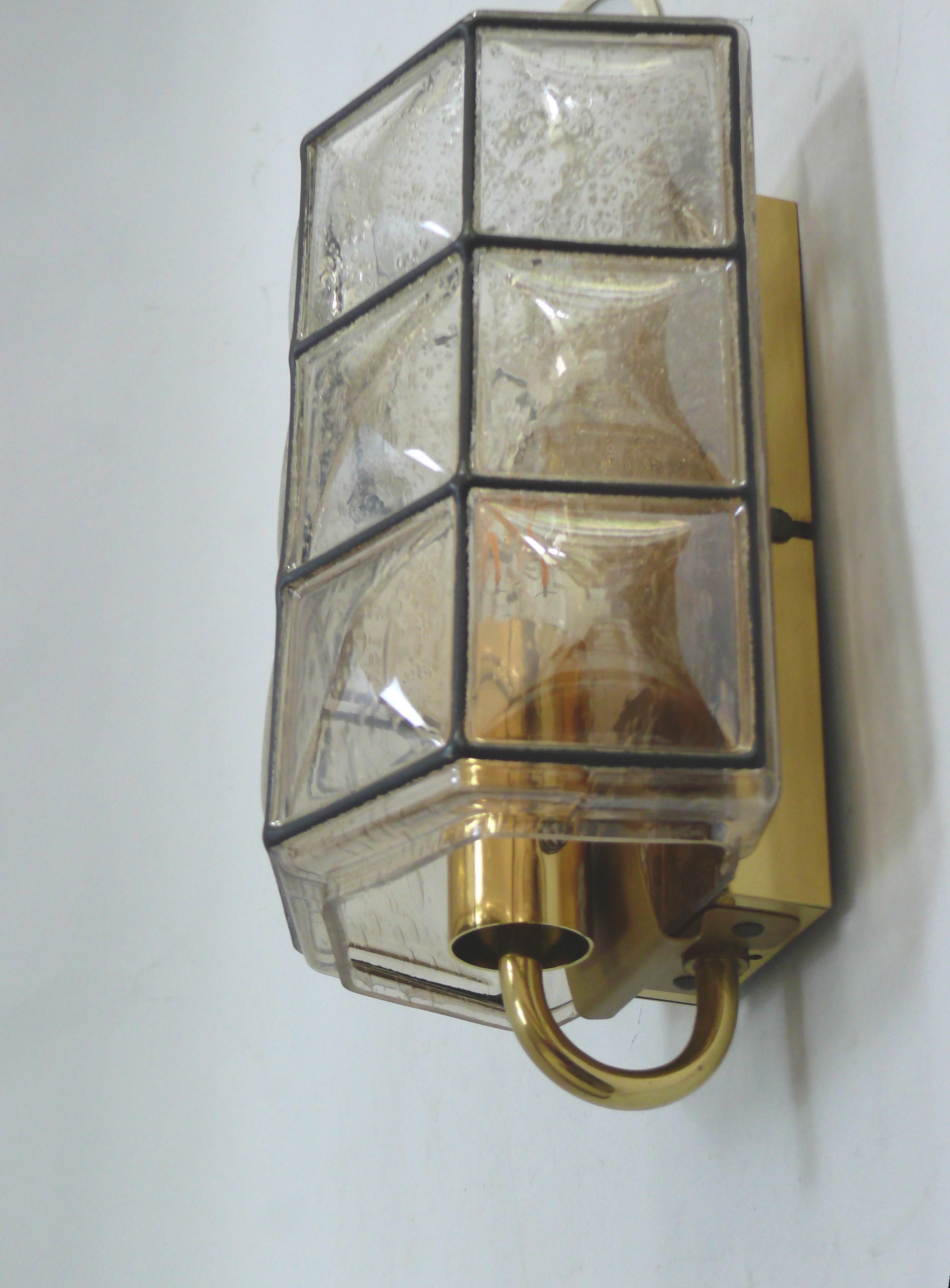 Métal Applique murale fabriquée par Glashütte Limburg, Design/One, années 1970 en vente