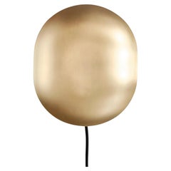 Wall Light, made from Gold-Coloured Metal, Contemporary Piece.