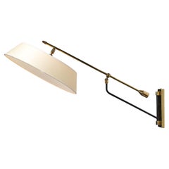 Wall Light Maison Arlus 60's Vintage Pendulum Brass