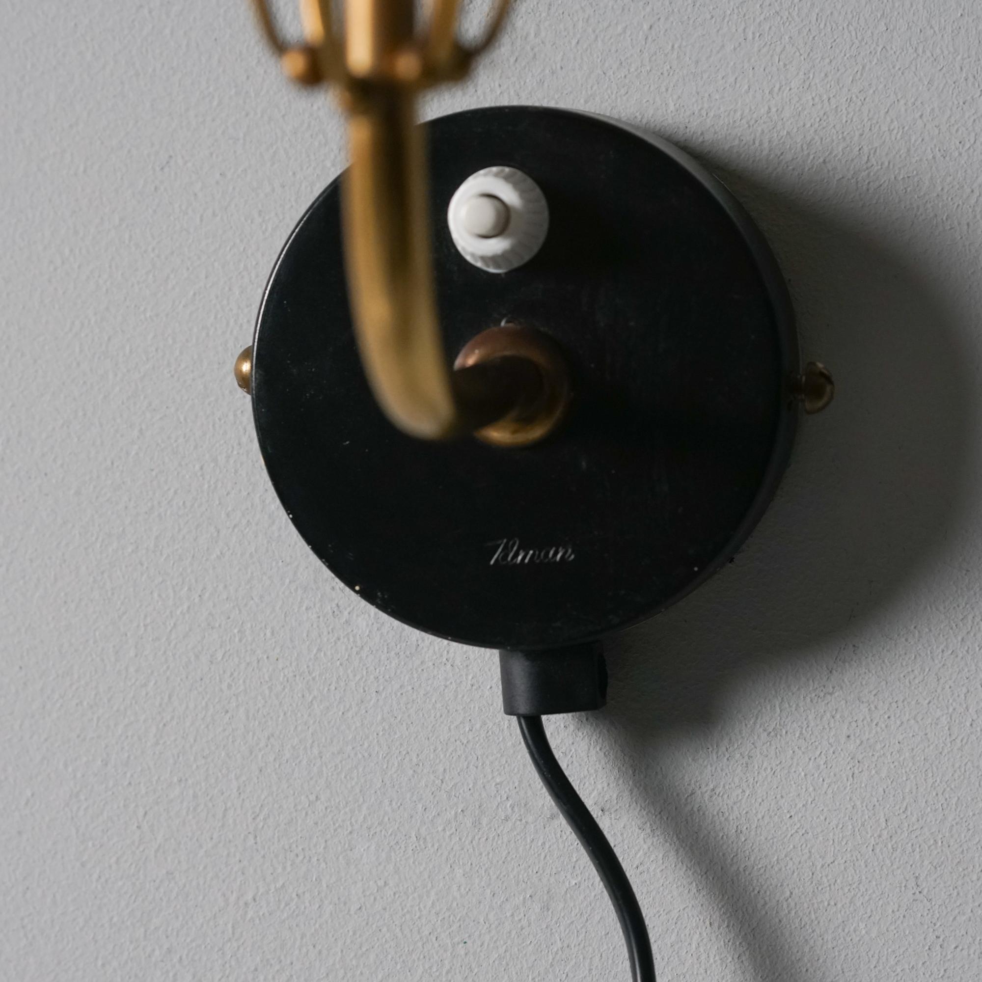 Wall Light, Maria Lindeman, Idman Oy, 1950s In Good Condition For Sale In Helsinki, Uusimaa