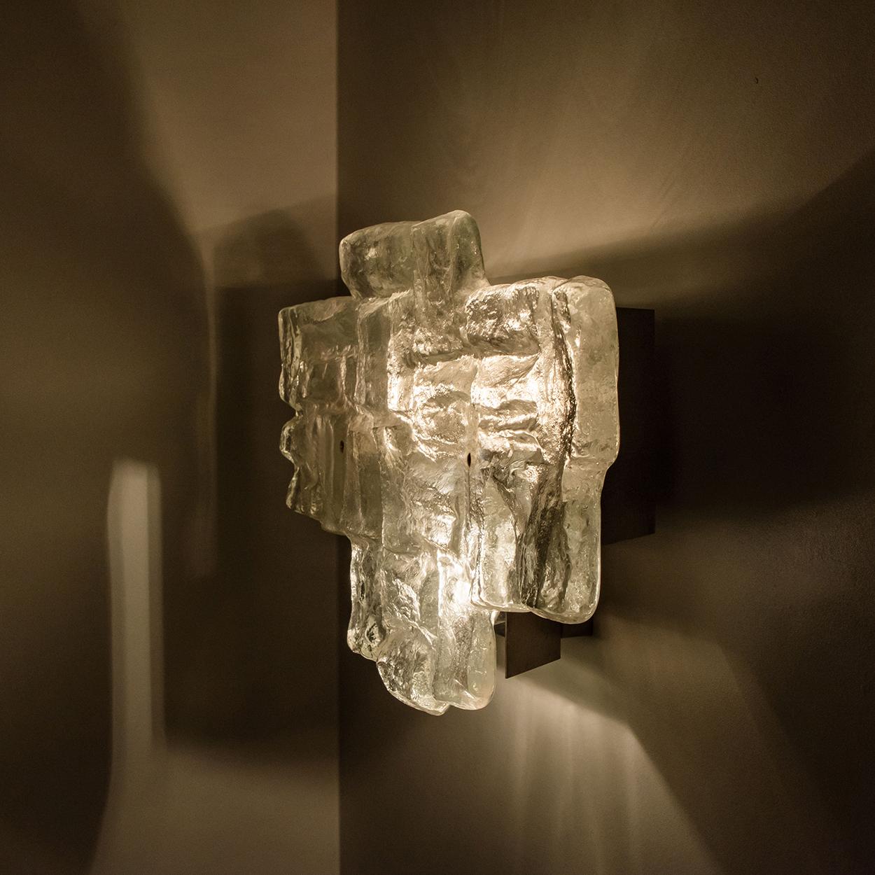 Wall Light or Sconce, Manufactured by J.T. Kalmar Austria in the 1970s 1