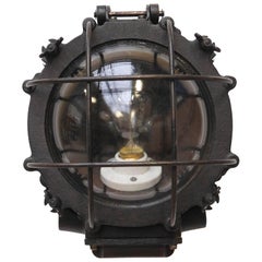 Wall Light, Patinated Cast Iron, circa 1950 Wall Light, Patinated Cast Iron, circa 1950