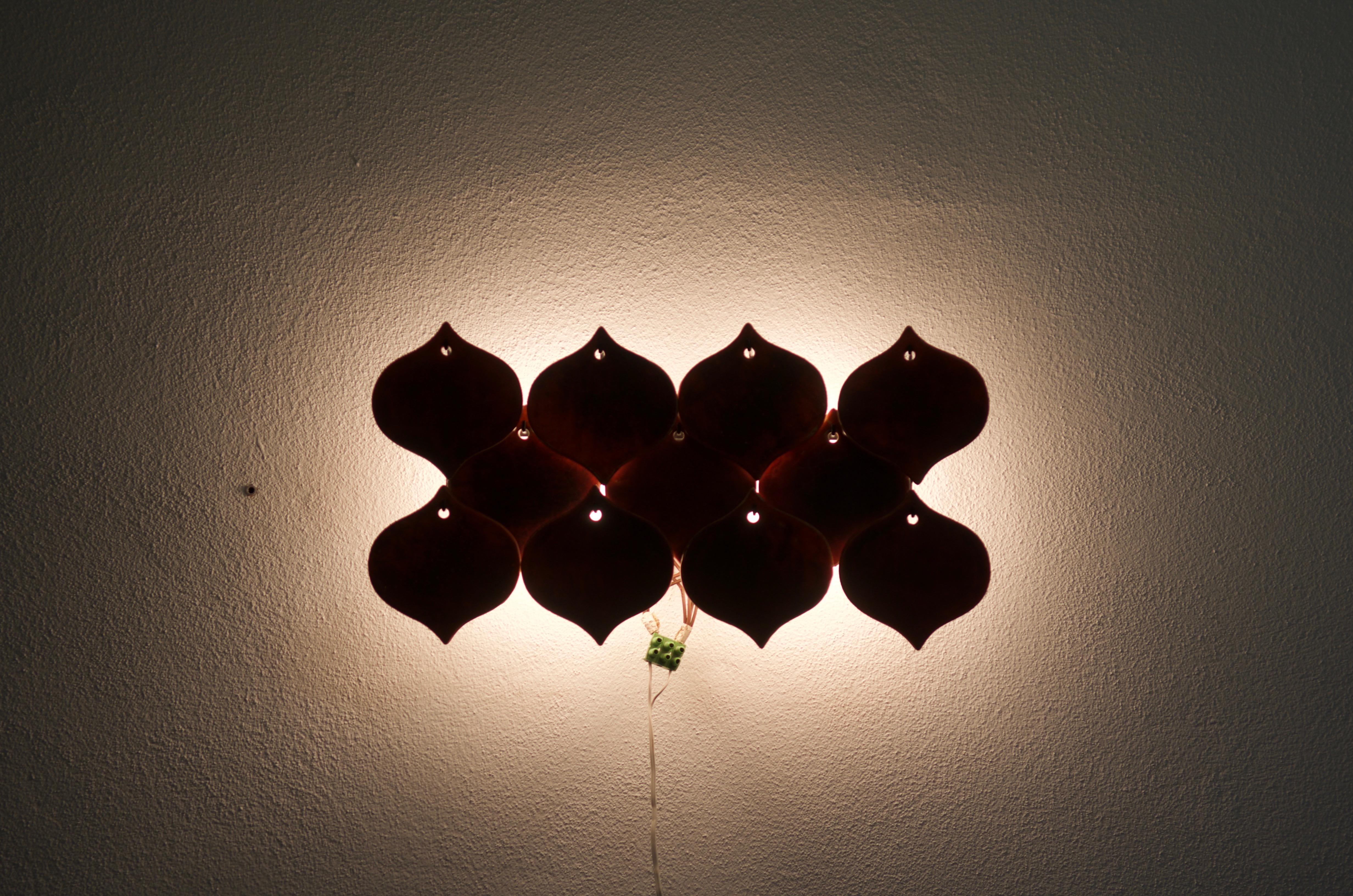 Mid-20th Century Wall Light Sconce Attributed to Kalmar For Sale