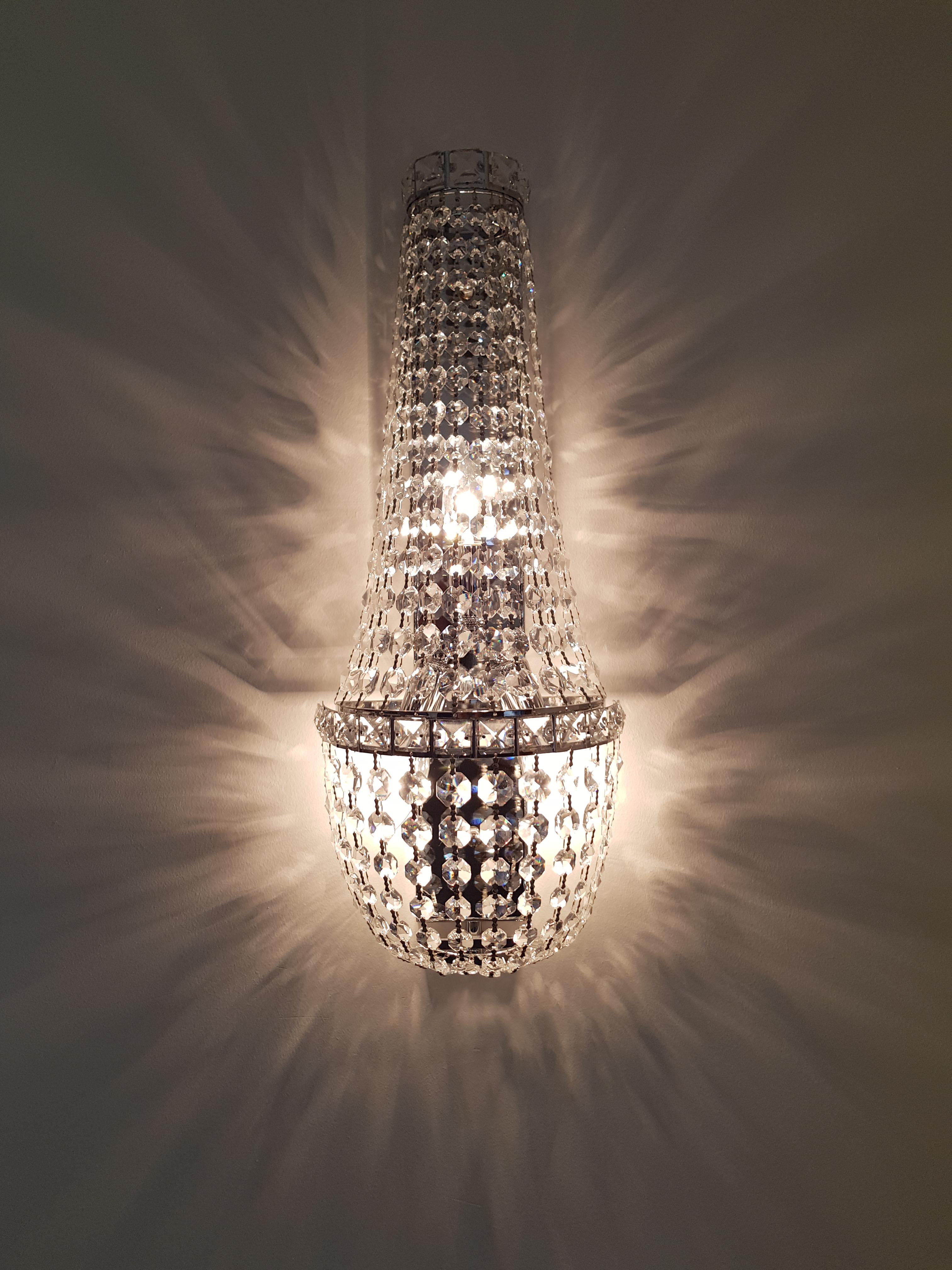 crystal chandelier wall lights