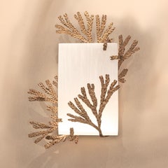 Wall Light -SERRATUS, Cast Bronze with Selenite, Cinabre Gallery
