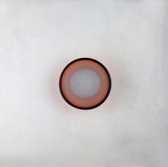 Hand-Blown Glass Wall Sconce by Naama Hofman, Pink and brass finish _6.69 In