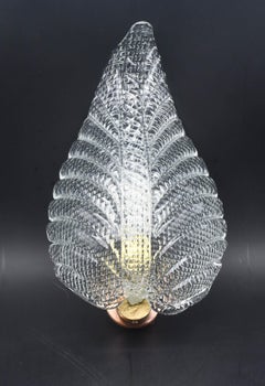 Aplique Trasparente Joya de cristal de Murano Deja de Barovier e Toso, Años 50