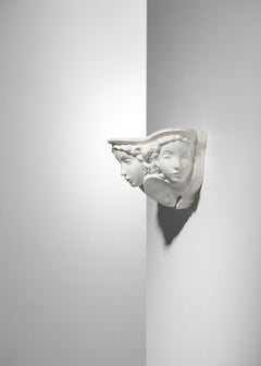 Wall Light Vadim Androusov André Arbus in Plaster 1940s Sconces Art Deco, G895