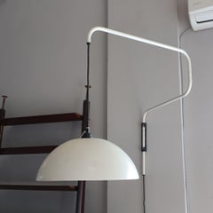 Wall light white metal by Elio Martinelli for Martinelli Luce, Italia, 1960