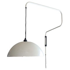 Wall light white metal by Elio Martinelli for Martinelli Luce, Italia, 1960