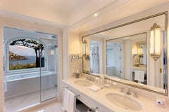 Wall Light with Brass Structure and Glass