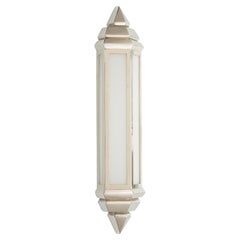 Wall Light with Brass Structure and Glass