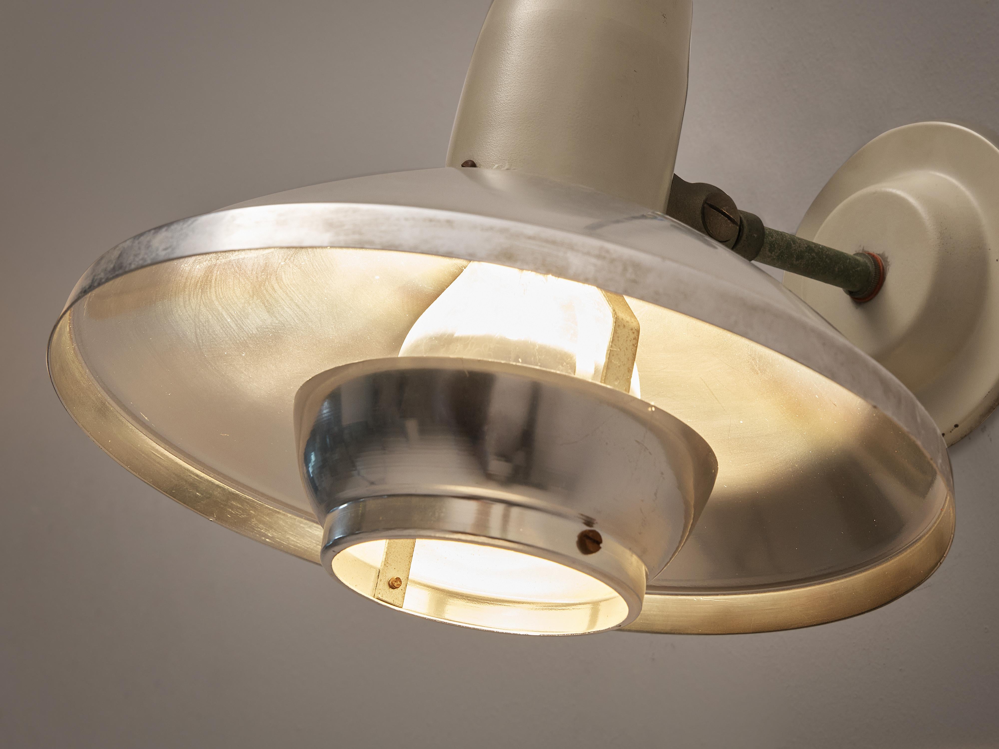 Lampada da parete con paralume in metallo In condizioni buone in vendita a Waalwijk, NL