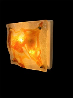 Applique Albano Poli par Mazzega Glass Murano, Italie, 1970