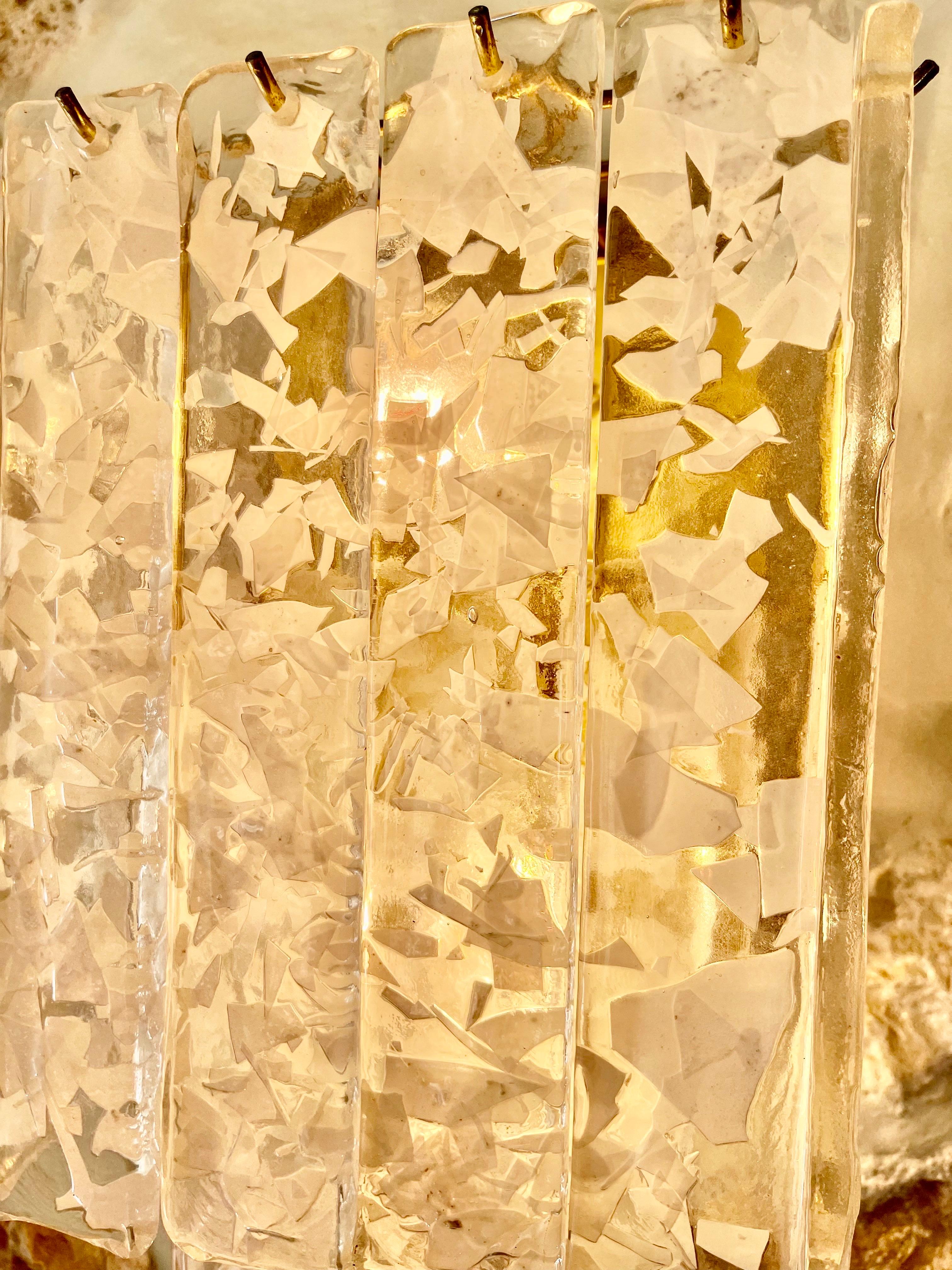 Mid-Century Modern Appliques de Murano en verre Mazzega, Italie, 1970