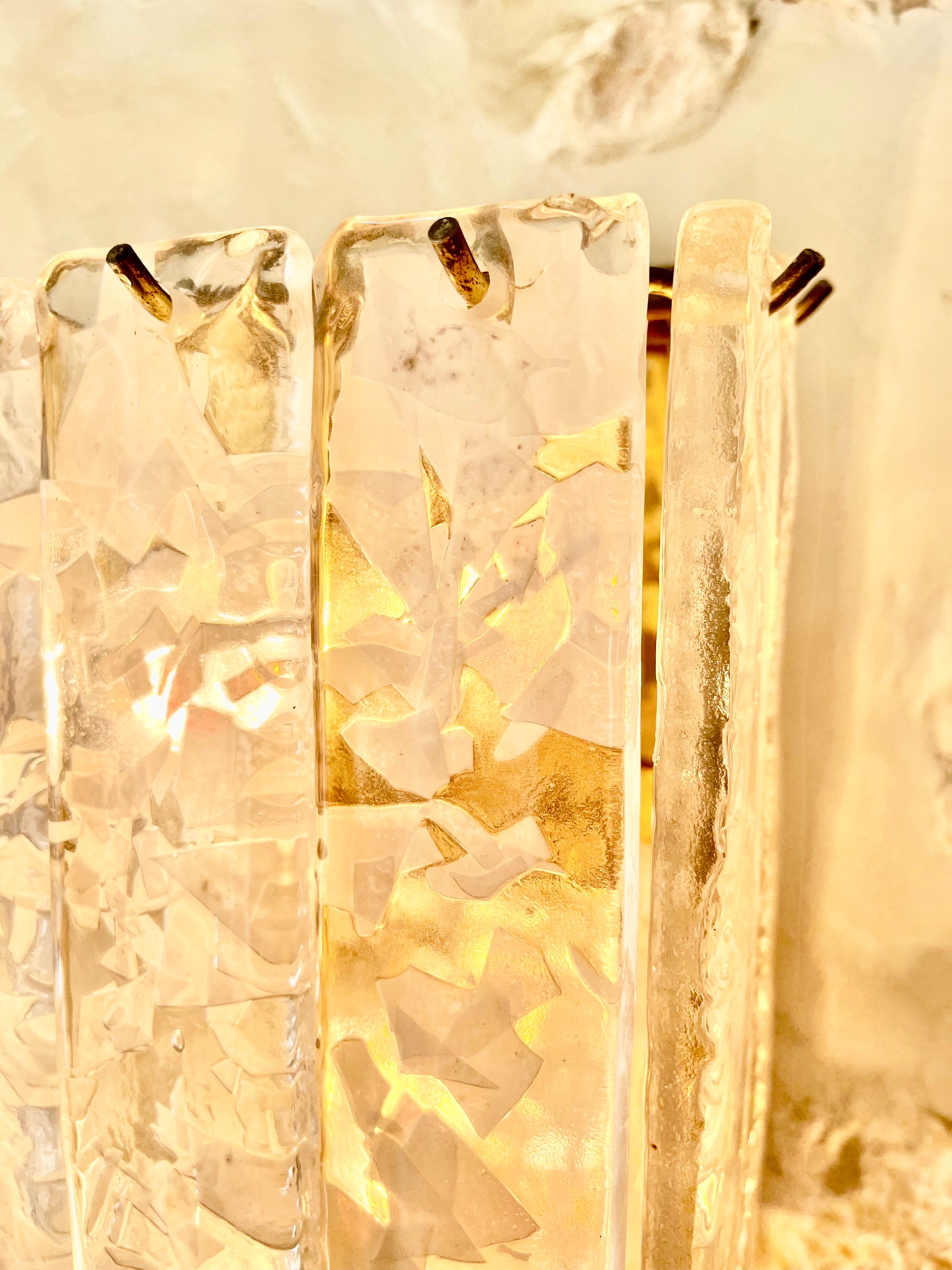 Appliques de Murano en verre Mazzega, Italie, 1970 Bon état à La xara, VC