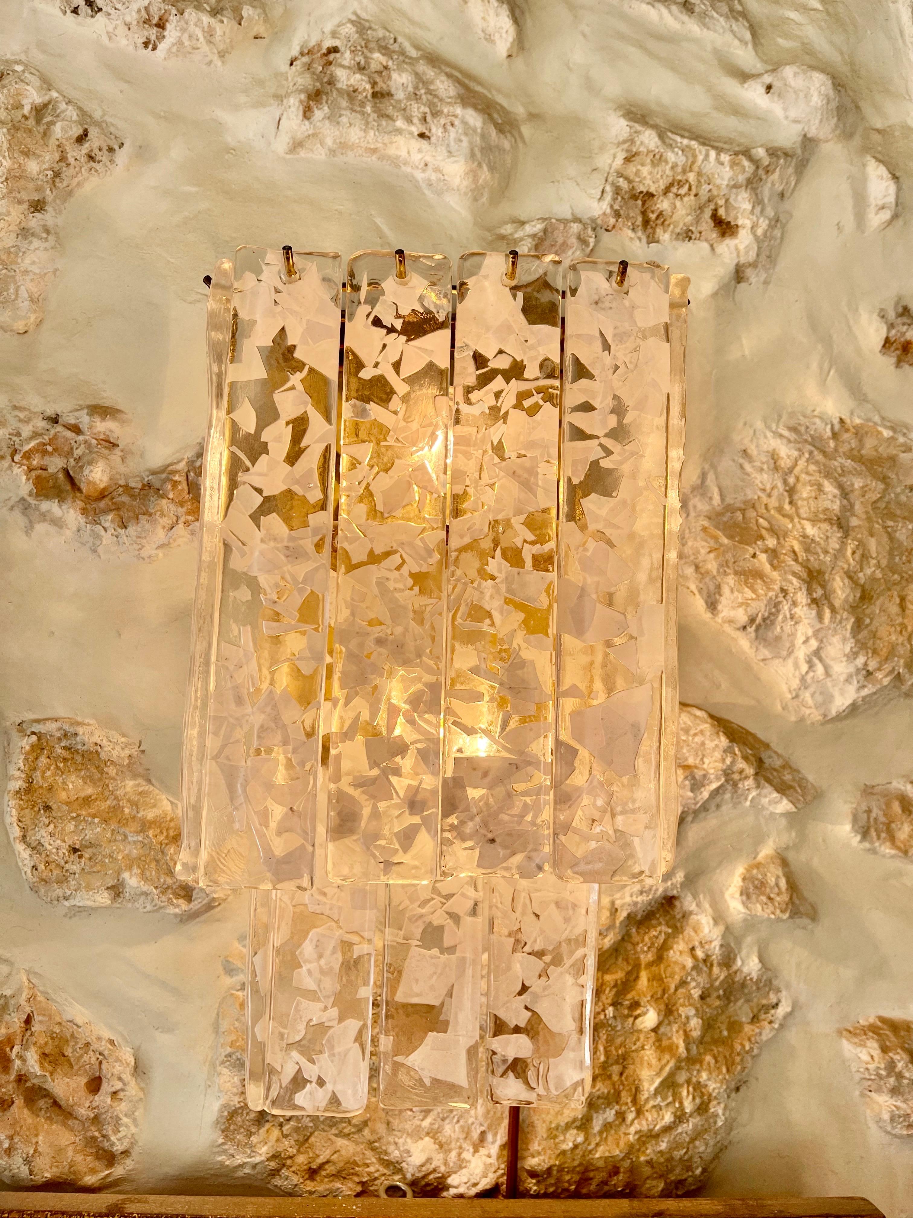 Wall Lighting by Mazzega Glass Murano, Italy, 1970 For Sale 1