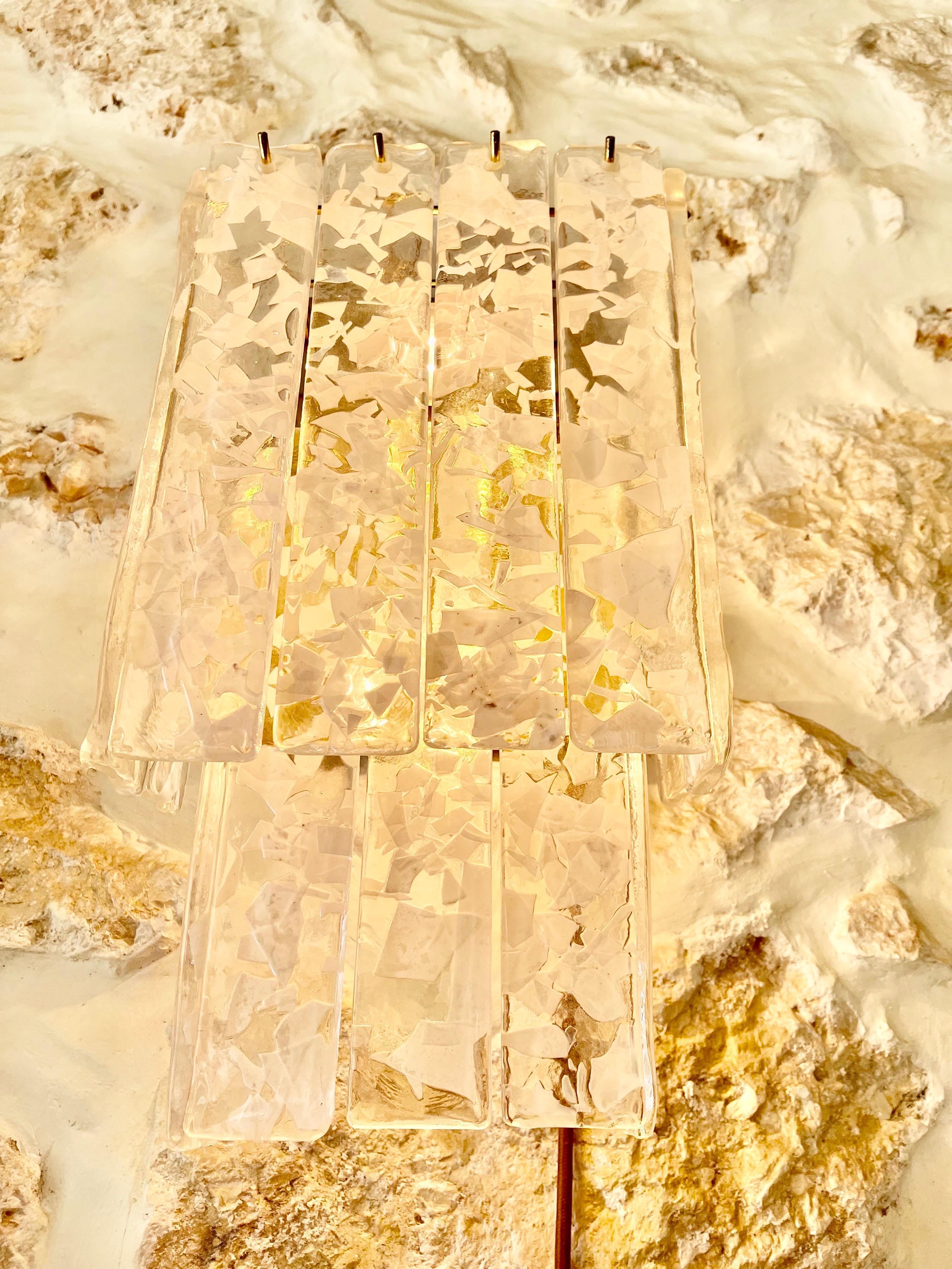 Appliques de Murano en verre Mazzega, Italie, 1970 2