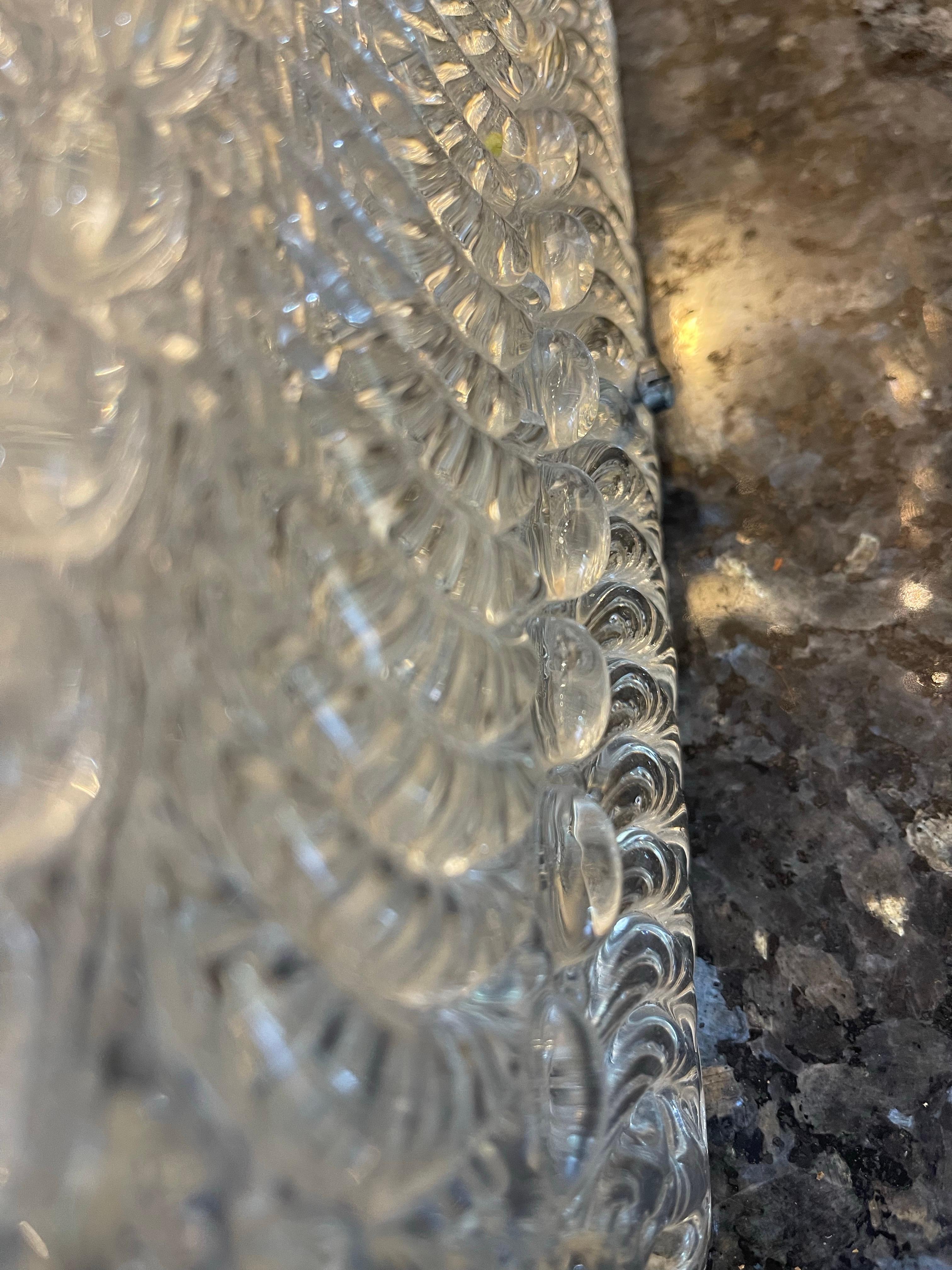 Italian Mazzega Glass Murano pair wall lighting, Italy, 1960 For Sale