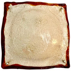 Appliques murales Mazzega en verre dépoli de Murano, Italie, 1970