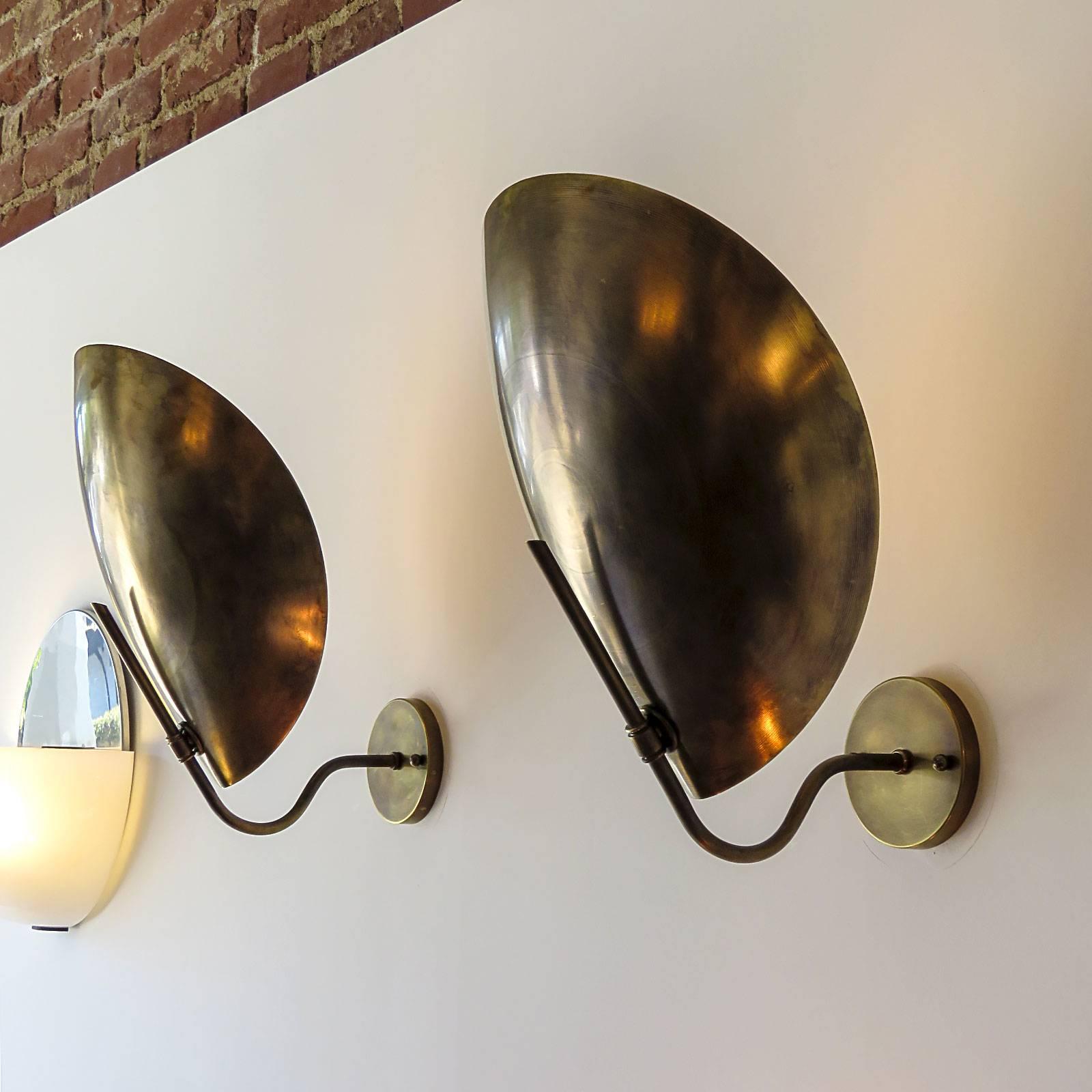 Brass Wall Lights 'Beetle' by Gallery L7