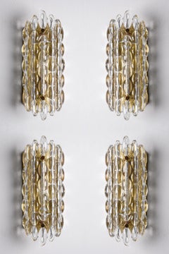 Appliques murales par Carl Fagerlund pour Orrefors, Suède, années 1970