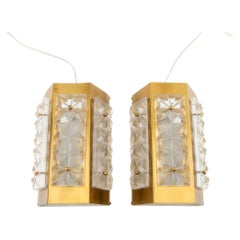 Vintage Wall lights by Einar Backstrom a pair 1960 Sweden
