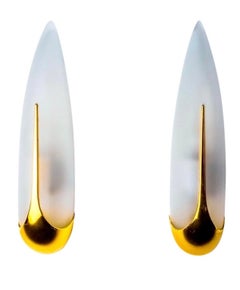 Wall lights by Idearte, smoked glass and gilt gold metal 4 Units, 1980