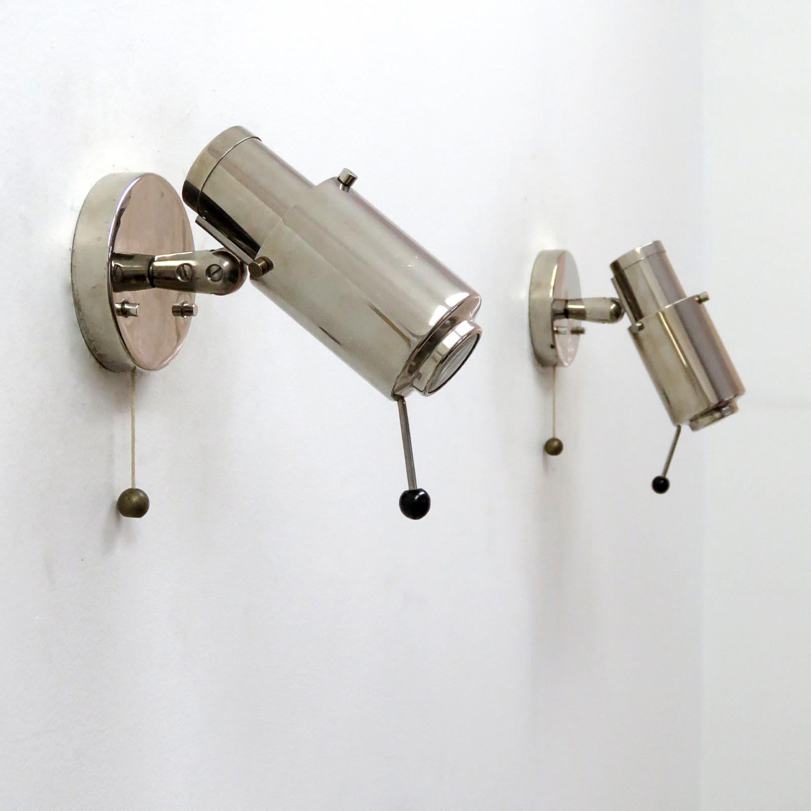 Plated Wall Lights by Jacques Biny for Lita