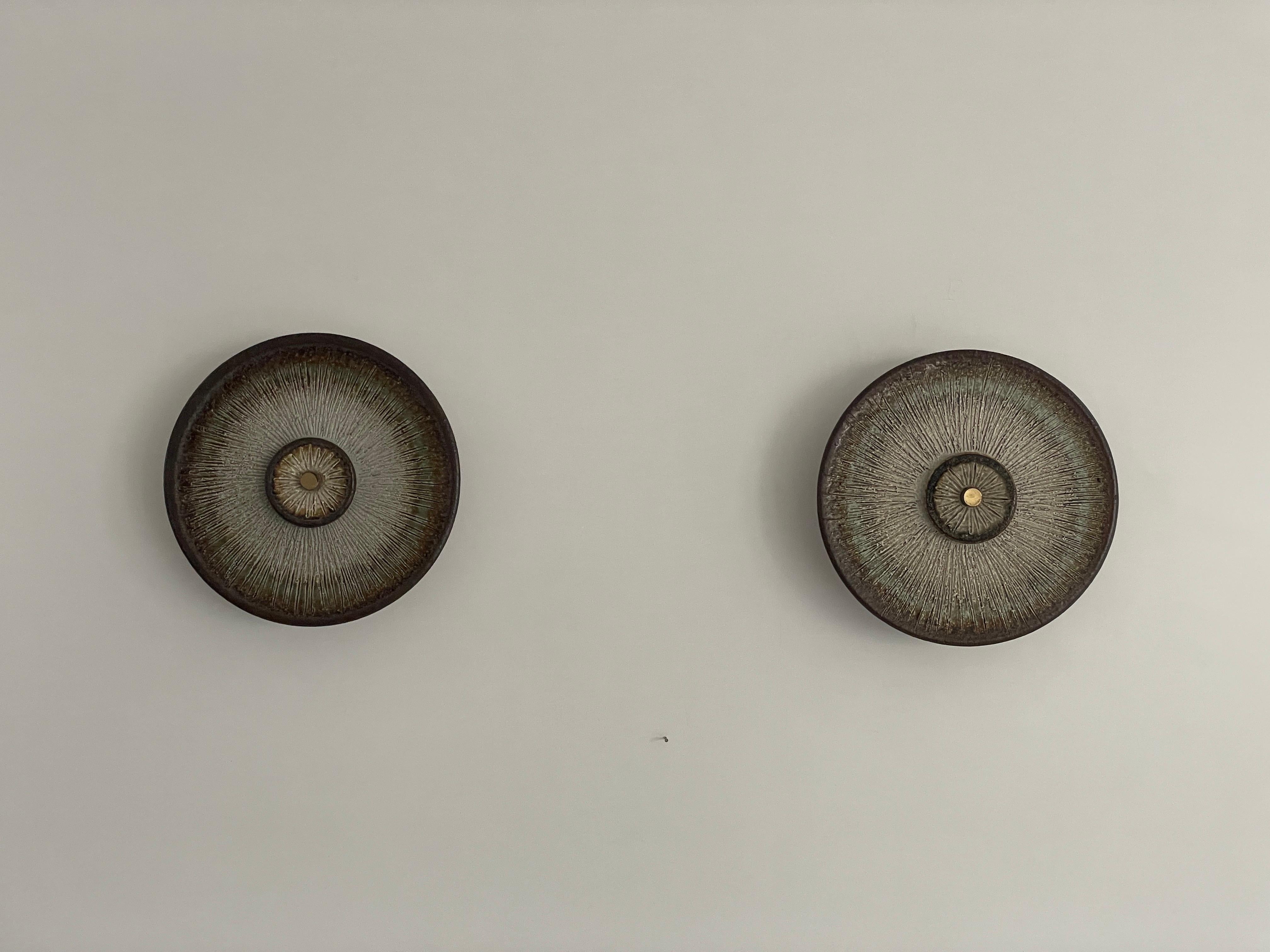 Wall Lights von Noomi Backhausen & Paul Brandborg für Søholm, 1960er Jahre, Dänemark (Space Age)