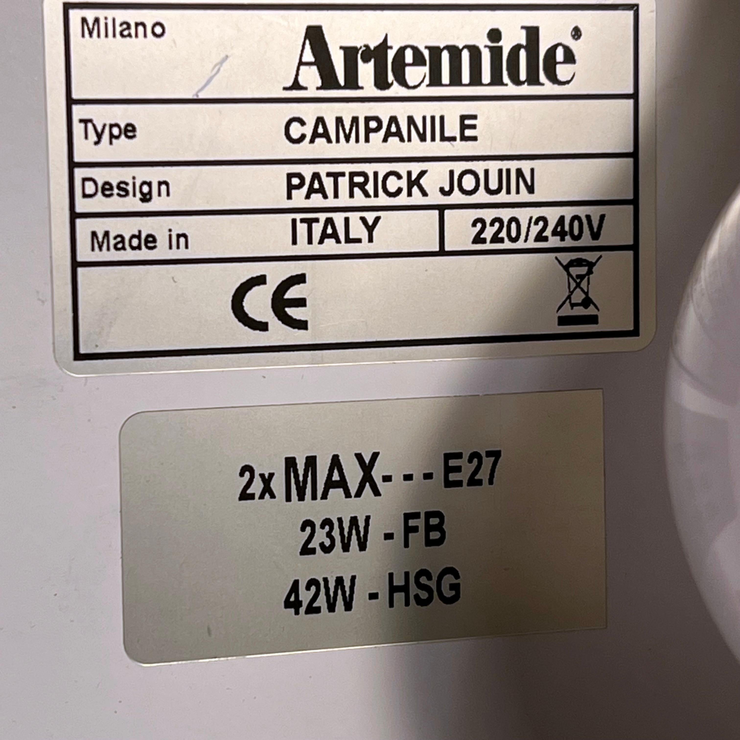 Plexiglass Lampade da parete edite da Artemide, progettate dal designer francese Patrick Jouin in vendita