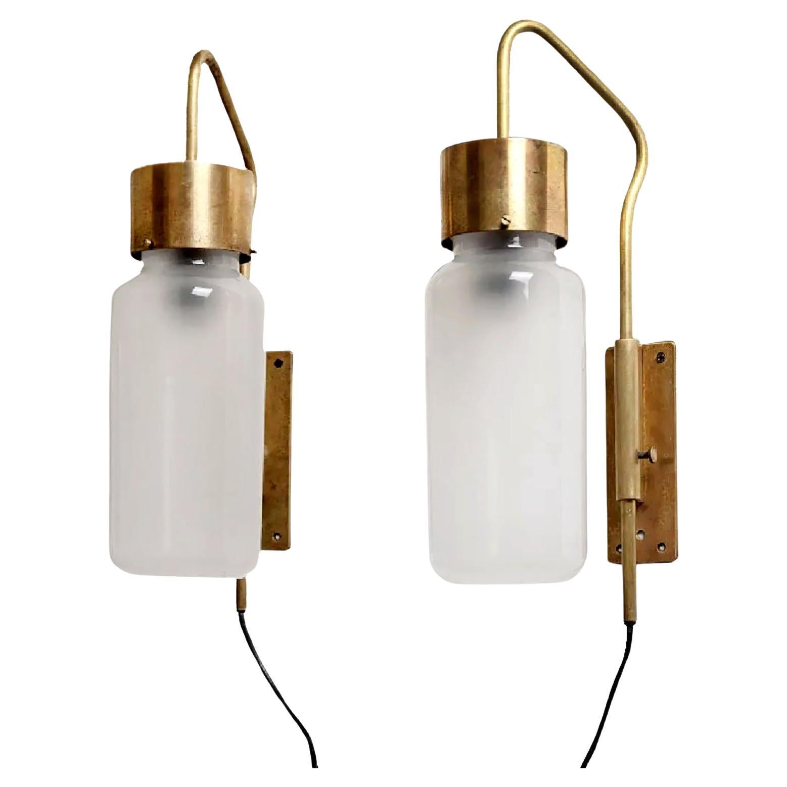 Wall Lights LP10 Bidone Designed by Luigi Caccia Dominioni For Sale