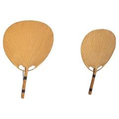 Appliques murales Modèle Uchiwa III par Ingo Maurer pour Design M, Allemagne 1973