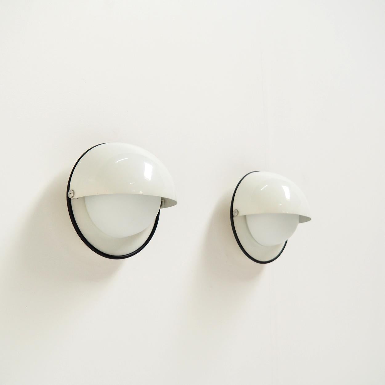 Metal Wall Lights or Flush Mounts Produced by the Dutch Company Dijkstra Lampen, 1960s